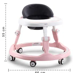 fab n funky Baby Walker with Height & Seat Adjustment - Pink image 3