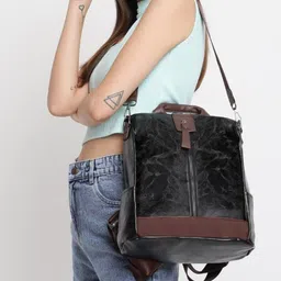 truearch Women Solid Ergonomic Straps Backpack image 5