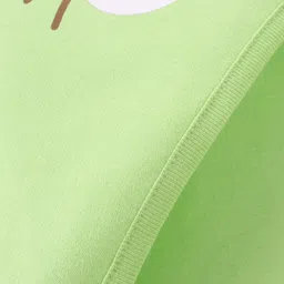 Doodle Poodle 100% Cotton Mouse Print Hooded Bath Towel L 82 x B 82 cm - Green image 5