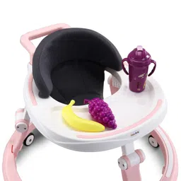 fab n funky Baby Walker with Height & Seat Adjustment - Pink image 5