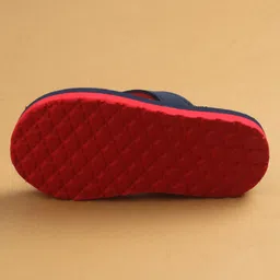 Cute Walk by Babyhug Flip Flops with Back Strap Closure & Cars Print - Navy Blue image 5