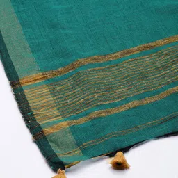 Taavi Woven Design Handloom Sustainable Dupatta with Zari image 4