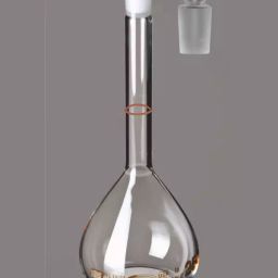 Glassco 50ml Glass Boro 3.3 USP Class A Volumetric Flask with Penny Head Glass and Pe Stopper Calibrated At 20°C QR.130.520.05-picture-42