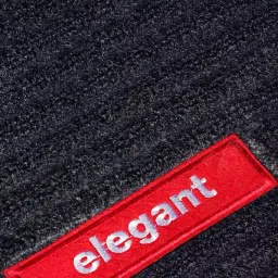 Elegant Cord Black Carpet Car Mat For Honda Jazz 2018 Onwards image 3