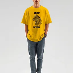 THE BEETEL HOUSE Printed Round Neck Oversized Cotton T-shirt image 2