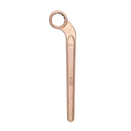 De Neers 46 mm Aluminium Bronze Non Sparking Single Bent Ring Spanner, NS-027 image 1
