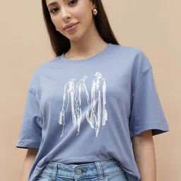 Fame Forever by Lifestyle Women Graphic Printed Round Neck Cotton T-shirt-image-56