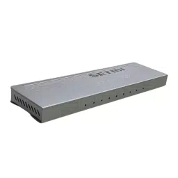 SETMI INDIA HDMI Splitter 1 Input 8 Output Ultra-Slim Supports 8K@30Hz, 4K@120Hz, 1080p@240Hz, Silver-picture-30