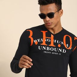 Being Human Typography Printed T-shirt-picture-17