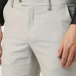 Peter England Men Slim Fit Trousers image 3