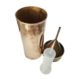 WKM Copper Rain Gauge with 250 ml PP Measuring Cylinder for Laboratories KTRG image 3
