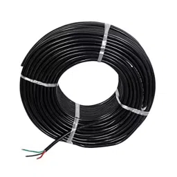 GVD 0.75 Sq.mm 3 Core PVC Insulated Cable Black (10 m) image 2