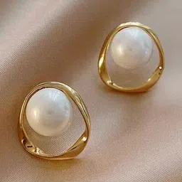 Jewelfy Women Gold-Plated Alloy Earrings-picture-24
