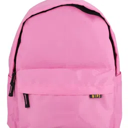 QIPS Solid Laptop Backpack for school & college -16inch --Pink-image-51