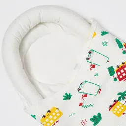 TIDY SLEEP Pod Wrapper for New Born Babies-White Wild City image 2