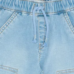 Pantaloons Baby Denim Woven Mild Washed Jeans - Light Blue image 3