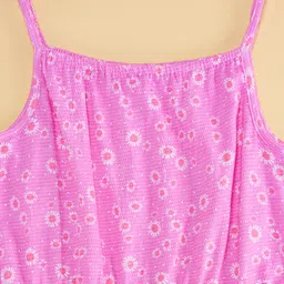 Pantaloons Junior Sleeveless Floral Printed Jumpsuit - Lilac image 5