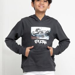 Lil Tomatoes Boys Charcoal Cotton Fleece Sweatshirt-picture-14