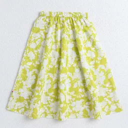 The Magic Wand Girls Printed Ready To Wear Cotton Lehenga & Blouse With Dupatta image 5