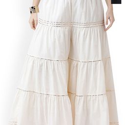 SRISARAS Pack Of 2 Women Striped Flared Ethnic Palazzos-picture-32