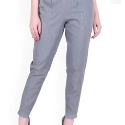 Neelokurti Women Pack of 2 Regular Fit Mid-Rise Pleated Peg Trousers-picture-18