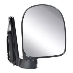 Uno Minda Shatterproof Glass Rear View Mirror (Black) - Left Hand Side for Santro (RV-15001L) image 3
