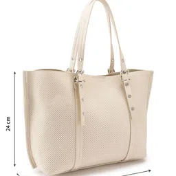 PARFOIS Perforated Buckle Detail Shoulder Bag with Pouch image 2