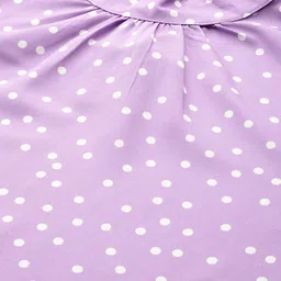 her by invictus Purple & White Polka Dot Print Top image 4