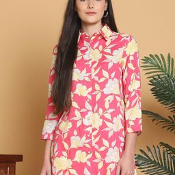 COLOR STUDIO Floral Printed Shirt With Shorts Co-Ords-picture-37