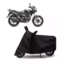 Auto Pearl Bike Cover for Honda CB Unicorn 150 (Black)-picture-25