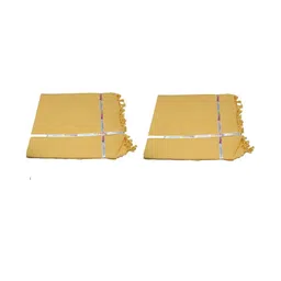 VANISHREE WORLD Yellow Cotton Single Bed Blanket-image-59