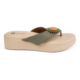 Pairs4U Embellished Ethnic Platform Sandals image 4