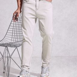 WROGN Men Slim Ankle Fit Stretchable Jeans-picture-42