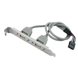 LOTA Dual USB 2.0 Female Port Slot Plate Adapter Grey for Expanding Connectivity for USB Devices, MST-3133-LT-picture-11