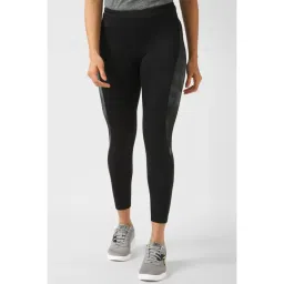 Reebok Womens Running AOP Tights Black & Grey image 1