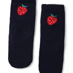 Cute Walk by Babyhug Knit Ankle Length Anti Bacterial Socks With Floral & Heart Design Pack of 5 - Multicolor image 2