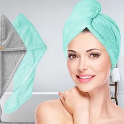 Fezora Grey & Sea Green 2 500 GSM Bath Towel-image-9