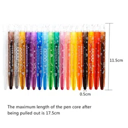 SANJARY 12 Colors Non Toxic Crayons Washable Rotating Crayons Pastel, Safe For Kids Face Paint Crayons For Party Makeup multicolors image 3