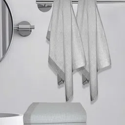 Myntra Elegant Homes Brown & White 5 Striped Cotton 150 GSM Bath Towel-picture-41