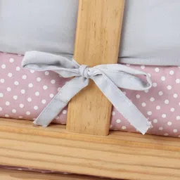 Babyhug 100% Cotton Cot Bumper Panda Print Regular - Grey (Cot not Included)| Protective Padding| Soft & Cozy| Washable| Easy to Assemble| Compact Folding & Storage| Prevents Bumping into Sides image 5