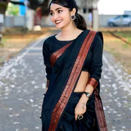 VASTRAHUT Woven Design Zari Jacquard Banarasi Saree image 2