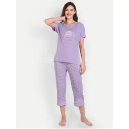 Bedtime Story Lavender Confetti T-Shirt with Capri-picture-13