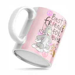 Mr UVD White & Pink Graphic Printed Ceramic Mug 350 ml image 4