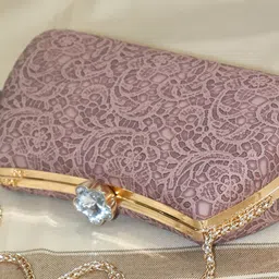 OSTY Embroidered Box Clutch image 2