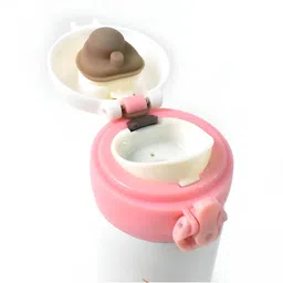 DeoDap White Stainless Steel Unicorn Printed Water Bottle 350 ml image 3