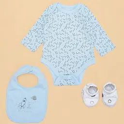 Pantaloons Baby Infant Boys 7-Piece Printed Pure Cotton Baby Apparel Gift Set image 3