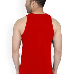 SLOWLORIS Pack Of 2 Bio-Wash Combed Cotton Gym Vests image 4