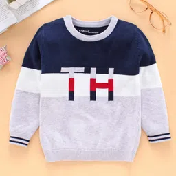 ToffyHouse  Full Sleeves Sweater - Blue-image-24