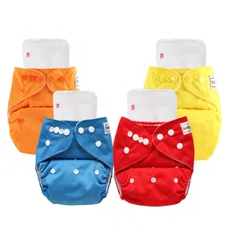 Babyhug Washable & Reusable Cloth Diaper with Inserts - Pack of 4-picture-28