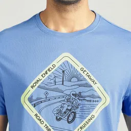 Royal Enfield Men Raw Edge T-shirt image 3
